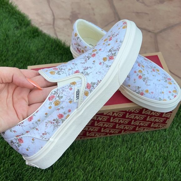 Brand New Floral Slip On Vans - Picture 4 of 6